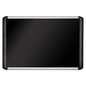 MasterVision® Black Fabric Bulletin Board, 36 X 48, Silver-black freeshipping - TVN Wholesale